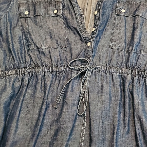 Gap- Used once, denim maternity dress. - Picture 2 of 7